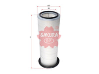 SAKURA,, Air Filter (Element), 57MD42M, A-8684, PETERBILT