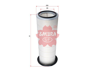 SAKURA,, Air Filter (Element), 57MD42M, A-8684, PETERBILT