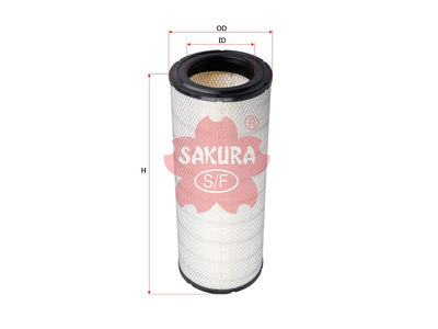 SAKURA,, Air Filter (Element), 3I-2114, A-8725, PETERBILT
