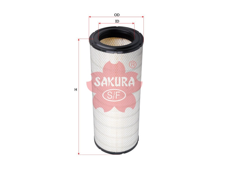 SAKURA,, Air Filter (Element), 3I-2114, A-8725, PETERBILT