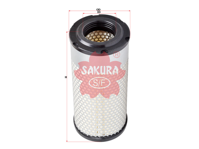 ไส้กรองอากาศ(ธาตุ) SAKURA, TO270-1632-0, A-8807, KUBOTA (126553)