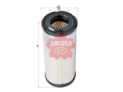 ไส้กรองอากาศ(ไส้กรอง) SAKURA, 6A100-82632, A-8811, KUBOTA (125567)