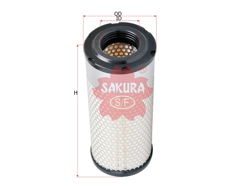 ไส้กรองอากาศ(ไส้กรอง) SAKURA, 6A100-82632, A-8811, KUBOTA (125567)