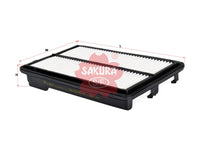 SAKURA,, Air Filter (Element), 17220-5G0-A00, A-90070, HONDA