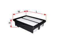ไส้กรองอากาศ(ไส้กรอง) SAKURA, 17220-5R0-008, A-90170, HONDA (126233)
