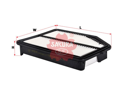 ไส้กรองอากาศ(ไส้กรอง) SAKURA, 17220-5LA-A00, A-90190, HONDA (126302)