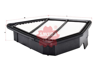 SAKURA,, Air Filter (Element), 17220-R5Z-G01, A-90230, HONDA