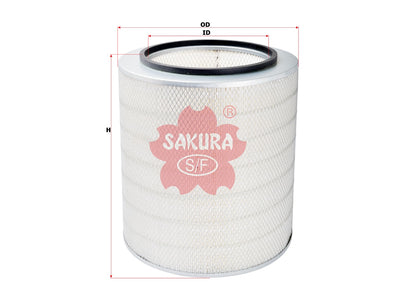SAKURA,, Air Filter (Element), 3I-0842, A-9227, WHITE