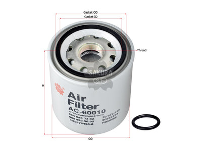 กรองแอร์(Spin-On) , SAKURA, 21620181, AC-60010, VOLVO (123398)