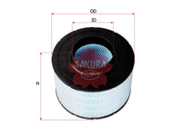 SAKURA,, Air Filter (Disposable Housing), 7C-1571, AH-5502, CATERPILLAR