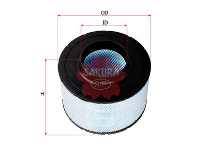 SAKURA,, Air Filter (Disposable Housing), 7C-1571, AH-5502, CATERPILLAR