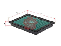 SAKURA,, Air Filter (Element), 16546-30P00, AR-18630, NISSAN