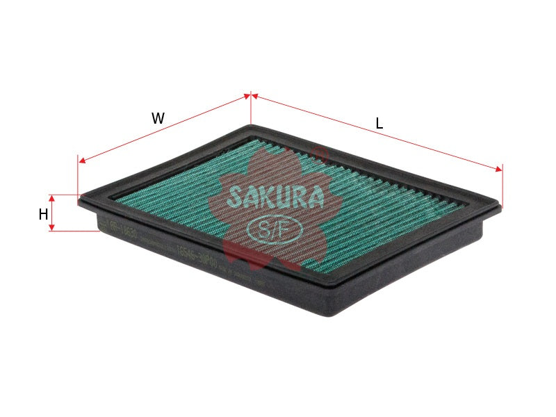 SAKURA,, Air Filter (Element), 16546-30P00, AR-18630, NISSAN