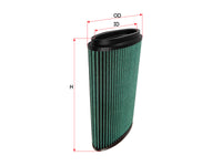 SAKURA,, Air Filter (Element), 98712013300, AR-35010, PORSCHE