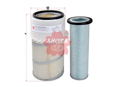 SAKURA,, Air Filter (Element), 924279C1+924280C1, AS-1024-S, INGERSOLL RAND