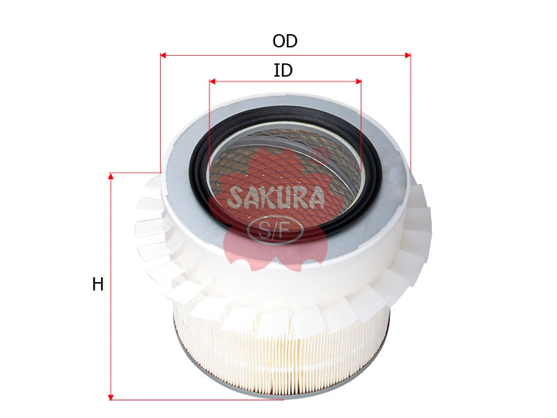 Air Filter (ဒြပ်စင်)၊ SAKURA၊ V9112-E211၊ AS-1031၊ MITSUBISHI (124894)