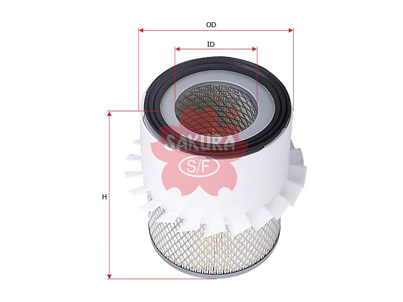 SAKURA,, Air Filter (Element), V9112-M205, AS-1034, MITSUBISHI