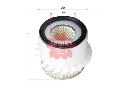SAKURA,, Air Filter (Element), V9112-E206, AS-1712, MAZDA