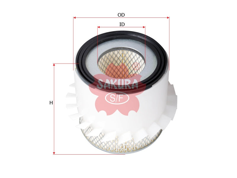 SAKURA,, Air Filter (Element), V9112-E206, AS-1712, MAZDA
