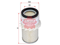 SAKURA,, Air Filter (Element), 16546-05H10, AS-1824, KOBELCO