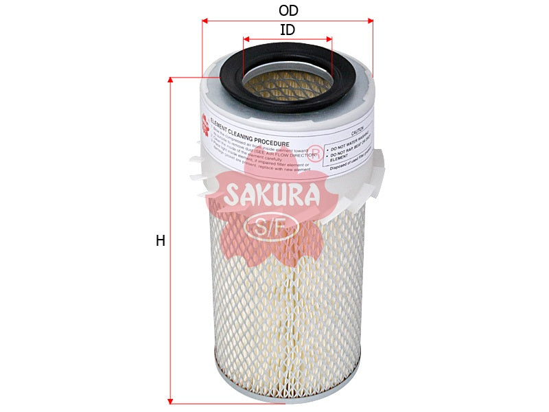 กรองแอร์(ธาตุ), SAKURA, V9112-N222, AS-1825, ISUZU (125150)