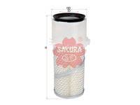 SAKURA,, Air Filter (Element), 15401-11080, AS-2205, INGERSOLL RAND