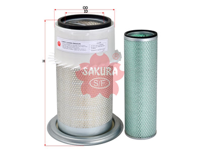 SAKURA,, Air Filter (Element), 1930603+1930790, AS-2212-S, CATERPILLAR