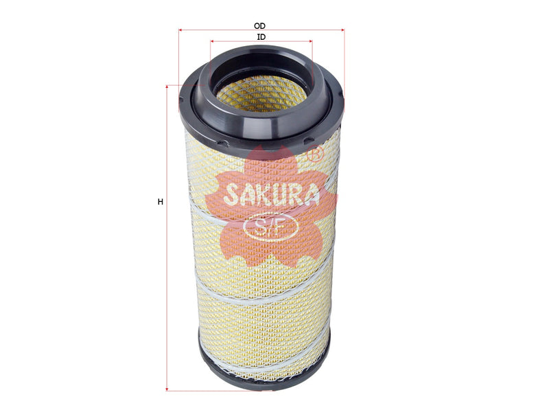 ไส้กรองอากาศ(ไส้กรอง) SAKURA, 938 29614, AS-22470, IVECO (125723)