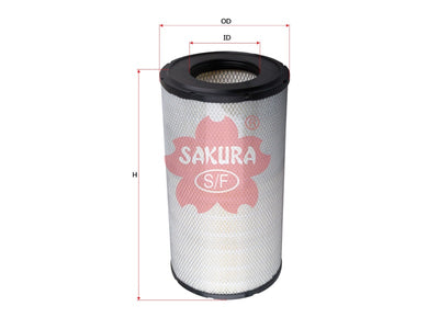 ไส้กรองอากาศ(ไส้กรอง) SAKURA, 9231100577, AS-5102, HITACHI (125596)
