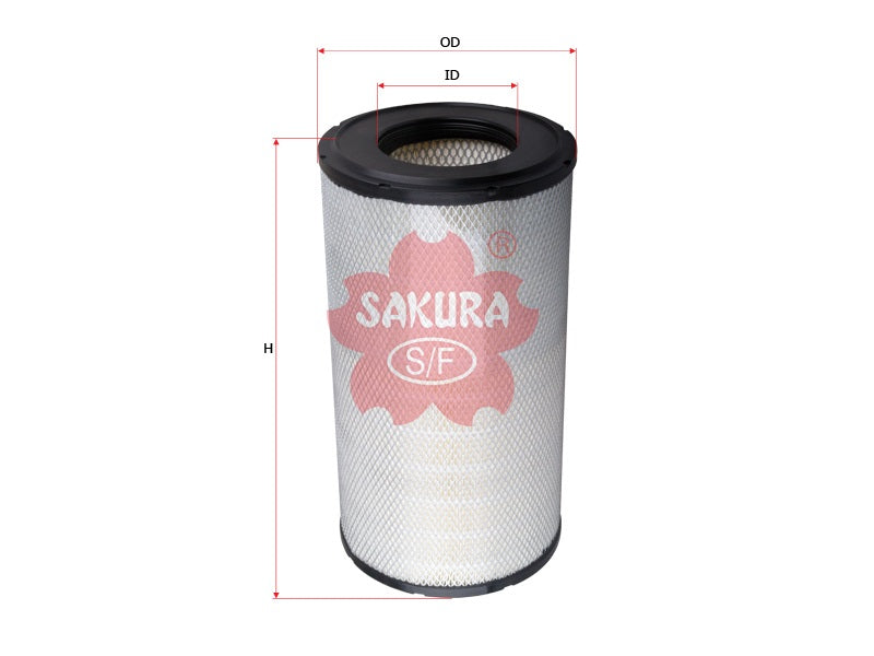 ไส้กรองอากาศ(ไส้กรอง) SAKURA, 9231100577, AS-5102, HITACHI (125596)