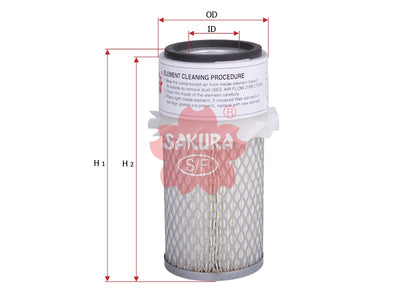 SAKURA,, Air Filter (Element), 9669K, AS-5412, ALLIS CHALMERS