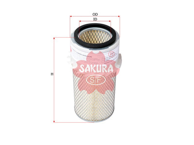 SAKURA,, Air Filter (Element), 600-181-7300, AS-5620, KOMATSU