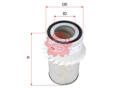 SAKURA,, Air Filter (Element), V104-13-Z40, AS-5628, HITACHI