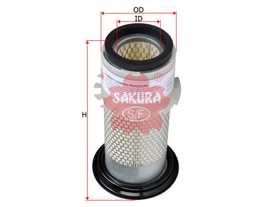 SAKURA,, Air Filter (Element), 167815A1, AS-5643, HITACHI