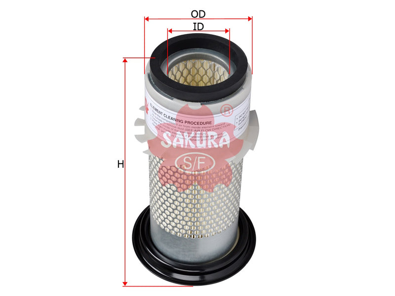 SAKURA,, Air Filter (Element), 167815A1, AS-5643, HITACHI