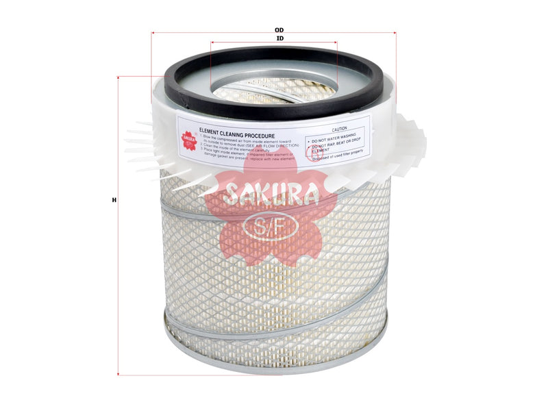SAKURA,, Air Filter (Element), Q01505-49, AS-5708, INGERSOLL RAND