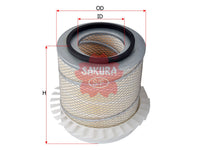 ไส้กรองอากาศ(ไส้กรอง) SAKURA, 1-14215-062-1, AS-5709, HINO (124880)