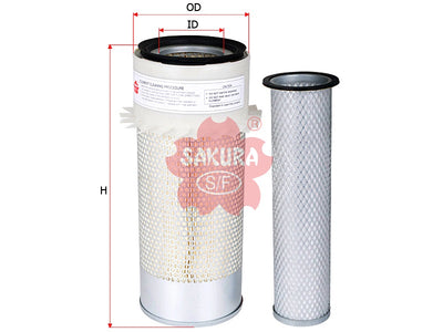SAKURA,, Air Filter (Element), 1093682M91+1093683M92, AS-7805-S, TEREX