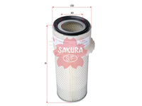 ไส้กรองอากาศ(ไส้กรอง) SAKURA, 848101155, AS-7805, INGERSOLL RAND (123182)