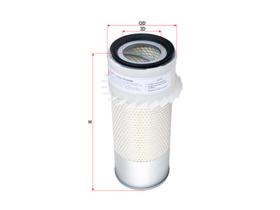 SAKURA,, Air Filter (Element), 2451U124-3A, AS-7813, TEREX