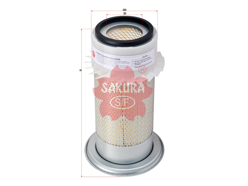 ไส้กรองอากาศ(ไส้กรอง) SAKURA, T1950555, AS-7988, AGCO (125430)