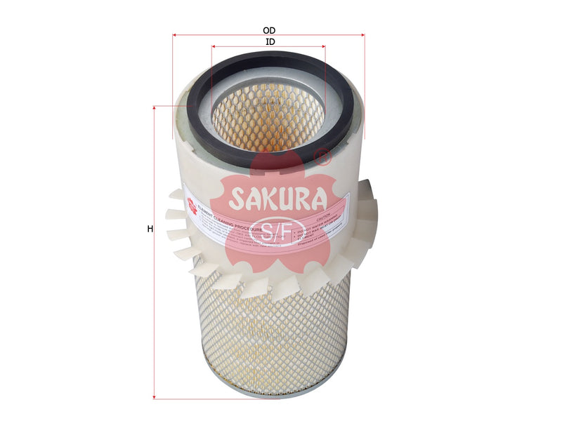 SAKURA,, Air Filter (Element), MCA47032, AS-8543, CASE