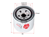 SAKURA,, Oil Filter (Spin-On), 26300-35501, C-10026, HYUNDAI