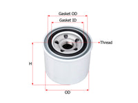 SAKURA,, Oil Filter (Spin-On), 26300-35504, C-10027, HYUNDAI