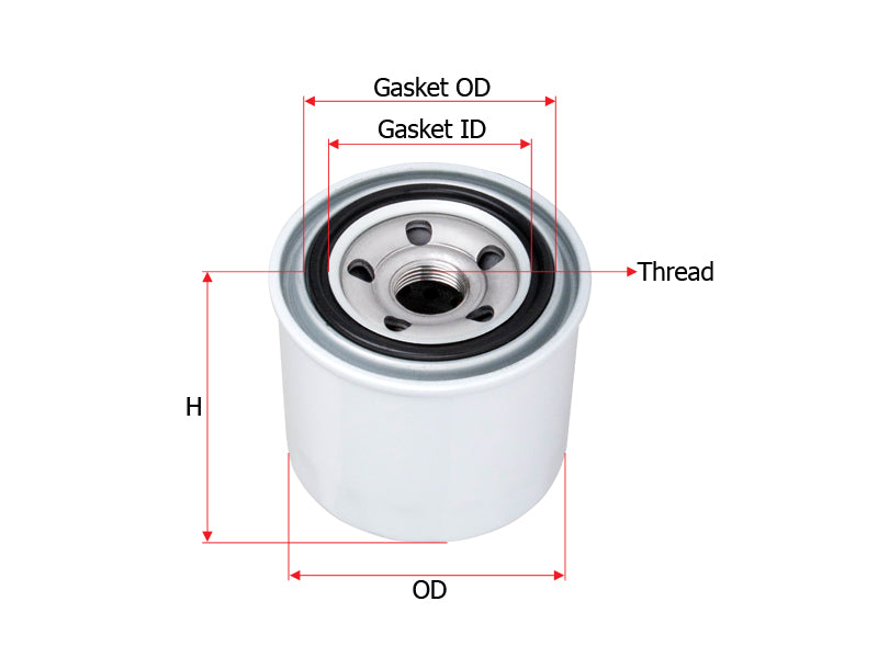 SAKURA,, Oil Filter (Spin-On), 26300-35504, C-10027, HYUNDAI