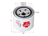 SAKURA,, Oil Filter (Spin-On), 8-94430411-1, C-1002, KIA