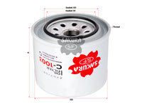 กรองน้ำมันเครื่อง(Spin-On) , SAKURA, RFD1-23-802, C-1003, MITSUBISHI (124878)