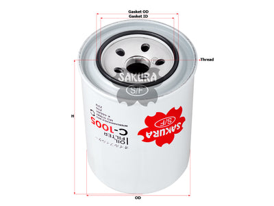 SAKURA,, Oil Filter (Spin-On), S213-23-802, C-1005, CATERPILLAR