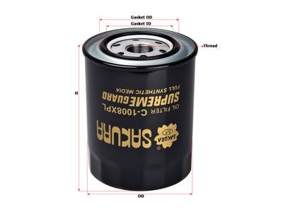 SAKURA,, Oil Filter (Spin-On), MD 069782, C-1008XPL, MITSUBISHI