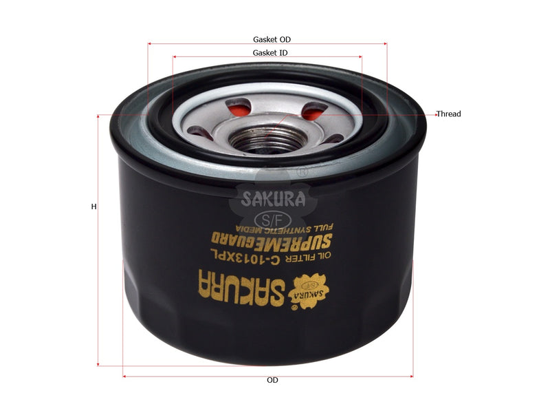 SAKURA,, Oil Filter (Spin-On), ME322508, C-1013XPL, MITSUBISHI
